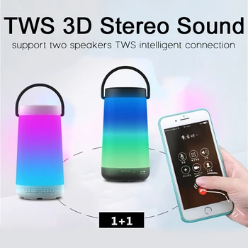 Vysoký výkon 30W Bluetooth reproduktor Pulz hudby farebné prenosné vonkajšie karty bezdrôtového reproduktora svetlá LED, 3D Stereo subwoofer soun