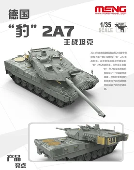 Meng TS-027 1/35 nemecký Hlavný Bojový Tank Leopard 2 A7 MBT Displej Deti Hračka Plastové Budovy Montáž Modelu Auta