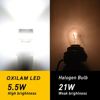 OXILAM Ba15s LED Lampa P21W 1156 7506 LED Auto Späť Do Zadnej Žiarovky pre VW Passat B6 B5 Golf 4 5 Tiguan Scirocco R20 R36