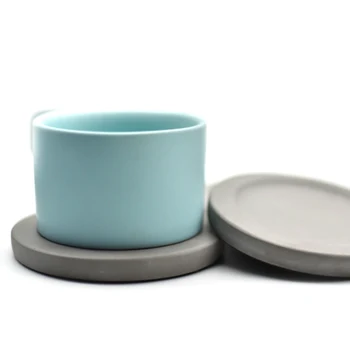 Betón, cement tácky formy teacups tepelné izolačné podložky, hrnčeky kávy podložky silikónové formy
