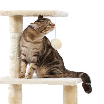 Mačka, Strom, Lezecká Veža Byt Mačku Domu Činnosti Stromu s Sisal Škrabanie Príspevkov pre Mačiatka Činnosť Centra Playhouse Cat Tower