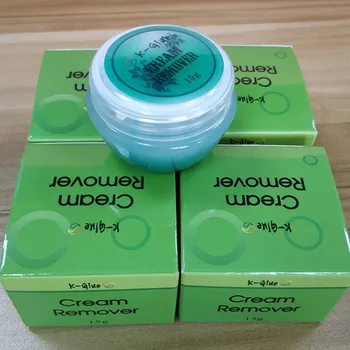 Pôvodné kórejský K-lepidlo Remover Cream Ženy Falošných Rias Rozšírenia Lepidlo Remover Cream č stimulácia Odstrániť Gél Krém 15 g nástroje