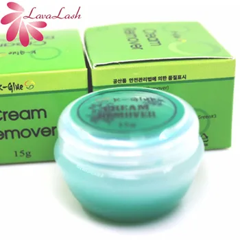 Pôvodné kórejský K-lepidlo Remover Cream Ženy Falošných Rias Rozšírenia Lepidlo Remover Cream č stimulácia Odstrániť Gél Krém 15 g nástroje