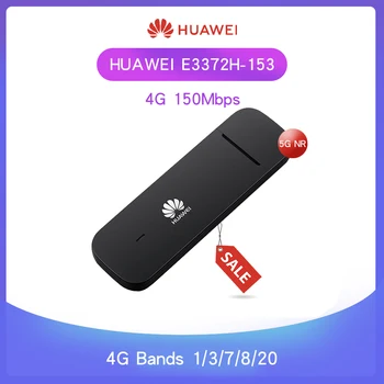 Odomknutý HUAWEI E3372-153 E3372s-153 150Mbps 4G LTE Modem hardvérový kľúč USB Stick Datacard Mobile Broadband PK E8372 E3272