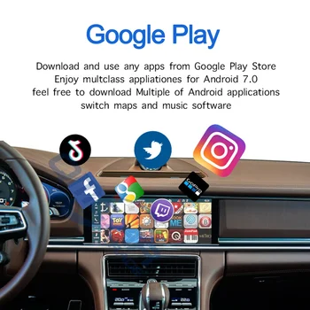 Pre Apple Auto play Tv Pre Auto Box Systém Android, Multimediálny Prehrávač Video 2+32 GB Bezdrôtová Zrkadlo odkaz Carplay TV Box