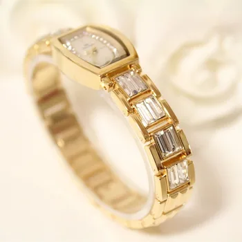 New Horúce Rakúsko Crystal Chronometra Žien Na Plný Diamond Najlepšie Dámske Hodinky Značky Módnych Zlaté Hodinky Business Šaty Quartz Hodinky