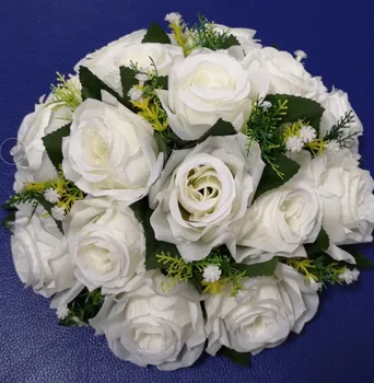 Umelé falošné kvety, svadobné dekorácie stola centerpieces kvet loptu ružová, biela, červená champagne fialová