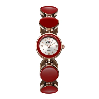 2020 New Horúce Predaj Značky SOXY Rose Gold Náramkové Hodinky Jednoduchý Štýl Ženy Quartz Hodinky Módny Návrhár Dámske Hodinky Horloge Dames
