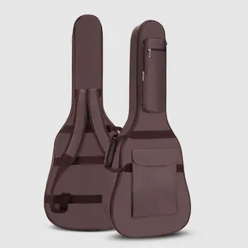 Ľudová Guitar Bag 10 MM Pribrala Hubky 40/41 Palcový Univerzálny Hudobný Nástroj Taška Akustické Vykonávať Prípad