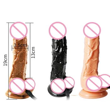 Veľké Nafukovacie Dildo S Prísavkou Sex Produkt Obchod Obrovský faloimitator realistický Penis Mäkké Análny Plug Sexuálne Hračky Pre Dospelých Žien