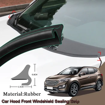 Auto Tesniace Pásy Windshied Spojler Výplň Chráni Hrany Weatherstrip Pásy Nálepky, Auto Príslušenstvo Pre Hyundai Santa Fe 2013-2020