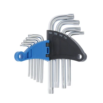 Sada kľúčov TUNDRA, TORX Tamper, CrV, TT10 - TT50, 9 ks. 2354395 Kľúča oprava ručné nástroje