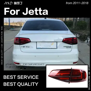 AKD Auto Styling pre VW Jetta zadné Svetlá-2018 Jetta Mk6 LED Chvost Lampa LED DRL Dynami Signál Brzdy Zadnej auto Príslušenstvo