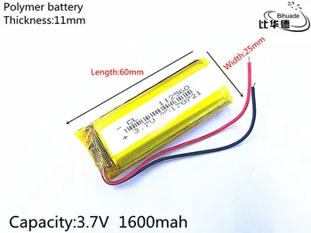 Liter energie batéria 3,7 V 1800mAh 112560 Lítium-Polymérová Nabíjateľná Batéria Akumulátor Li ion lipo bunky