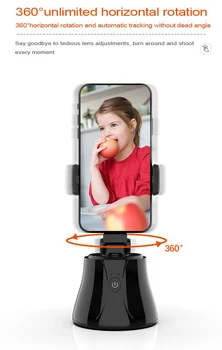 Prenosné Auto Smart Streľba Selfie Stick Otáčanie 360 Smart AI Tvár Objekt Sledovania, Gimbal Sledovania Vlog Fotoaparát Telefónu Držiteľa
