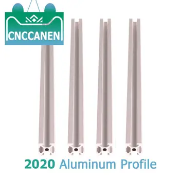4pcs/veľa 2020 Hliníkového Profilu 100 mm na 850mm Dĺžky Výlisku Európskej Normy Eloxovaný Lineárne Železničnej pre DIY CNC 3D Tlačiarne