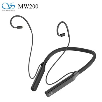 SHANLING MW200 Bluetooth 5.0 DAC AMP Slúchadlá Kábel CSR8675 AK4377A MMCX HiFi Neckband Kábel Adaptéra S MIC