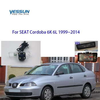 Yessun CCD parkovacia Kamera Pre SEAT Cordoba 6K 6L 1999~Parkovanie Zadnej strane Zálohy 4 LED KAMERA Auta špz