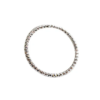 SHANICE Reálne Čistý 925 Sterling Silver Ring Módne Jednoduché Glint Gleam Výtvarného Krúžku Tenké malíčka Krúžok Pre Ženy Šperky