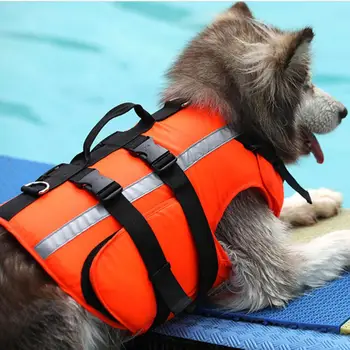 Pes Život Bunda Letná Bezpečné, Odolné Oxford handričkou Pet Život Vesta s Samolepiace Nálepky Psov Plavky v Pohode Plávanie Oblek S-XL
