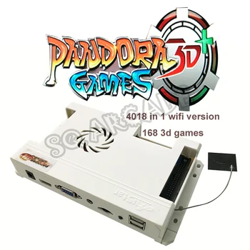 Nový Pandora 3D Hry Box WIFI Verzia 4018 v 1 Arcade PCB Dosky 168*3D Pridať Uložiť Hľadanie Hra Funkciu pre Retro Konzoly