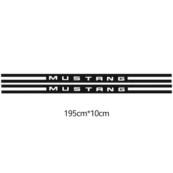 Auto Styling Rally Auta Racing Stripes Vinyl Odtlačkový Grafické Telo Dvere Strane Sukne Nálepky na Ford Mustang-2019 Príslušenstvo