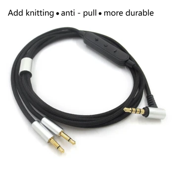 Náhradné 3,5 mm do 2,5 mm Slúchadlá Kábel pre Sennheiser - HD202 HD477 HD497 Slúchadlá Audio Kábel s Ladenie Funkcia