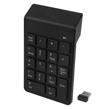 Numerická Klávesnica,18 Kľúče, USB Bezdrôtovej Číslo Pad Klávesnica S 2.4 G Mini USB Numerická Prijímač pre Prenosný POČÍTAČ, Notebook - Bla