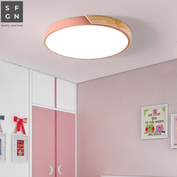 Led stropné svietidlo Macaroon lampa Ultra-tenká 5 cm kované železné moderných domov stropné osvetlenie v obývacej izbe, spálni štúdia