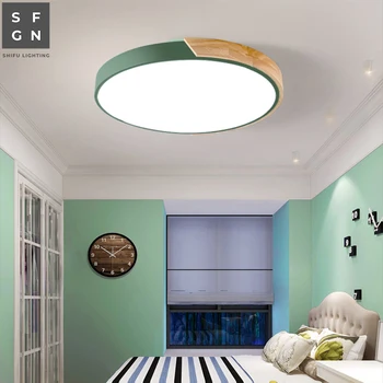 Led stropné svietidlo Macaroon lampa Ultra-tenká 5 cm kované železné moderných domov stropné osvetlenie v obývacej izbe, spálni štúdia