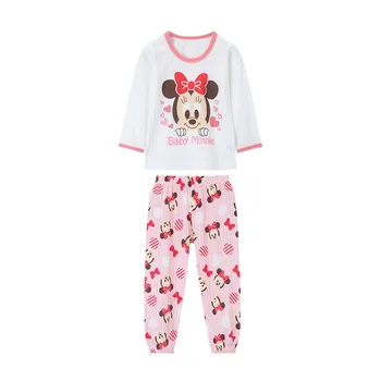 Podpora Mickey Deti Pyžamo Nastaviť Deti Cartoon Sleepwear Chlapcov Domov Pyžamo Dievčatá Bavlna Sladké Zvierat Pyžamá 2-7T Odev