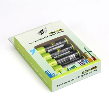 ZNTER 4pcs USB Nabíjateľné Batérie Univerzálny AA 1,5 V 1700mAh Lítium-Polymérová batéria Nabitá pomocou Micro USB Kábel