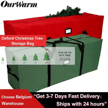 OurWarm Oxford Vianočný Stromček Skladovanie Taška Exteriérový Nábytok Nepremokavé Ochranu Skladovanie Taška Multi-Funkčný Polyester Veľká Taška