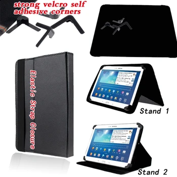Univerzálny Prípad Tabletu Samsung Kartu S/S2/S3/S4/S5e/S6 Anti-Shock Smart Kožené Sklopný Kryt Puzdro+ Zadarmo dotykové Pero