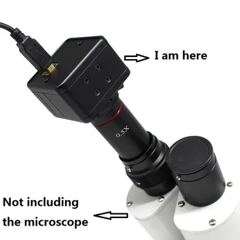 5,0 MP USB Mikroskop Fotoaparát CMOS Video Digitálne Elektronické Kamery Okulára Priemyselné Mikroskopom Fotoaparát s 0,5 X C Mount Objektív