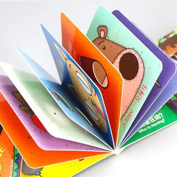 Detské 3D Flip Knihy Osvietenie Knihy Učiť Čínsky, anglický Pre Deti Obrázkové Knihy Rozprávky Batoľatá Veku 0-3 4 ks/set