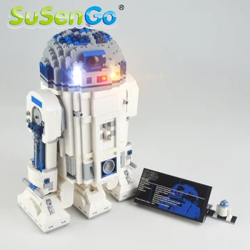 SuSenGo Led Svetla Kit Pre 10225 Star War R2-D2 Kompatibilný S 05043 35009 , Č Stavebné Bloky Model