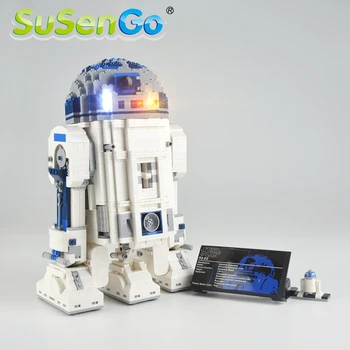 SuSenGo Led Svetla Kit Pre 10225 Star War R2-D2 Kompatibilný S 05043 35009 , Č Stavebné Bloky Model