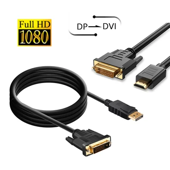 1.8 m Displayport kábel VGA Kábel 1080P DP na VGA, Displayport Converter je schopný PC Monitor HDTV Projektor VGA male