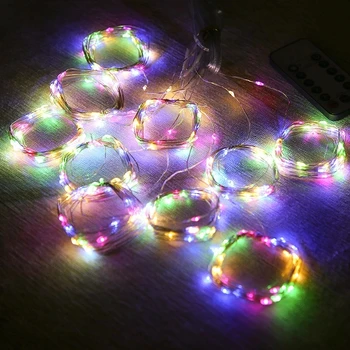 Vianočný Veniec LED Rozprávkových Svetiel Opony String Svetlá Diaľkové Ovládanie Domova Nový Rok 2021 Vianočné Dekorácie pre Domov