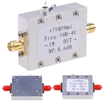 2021 Nové 50M-4GHz nízkošumový Zosilňovač LNA Ham Rádio Modul RF FM HF a VHF NF=0.6 dB -110dBm