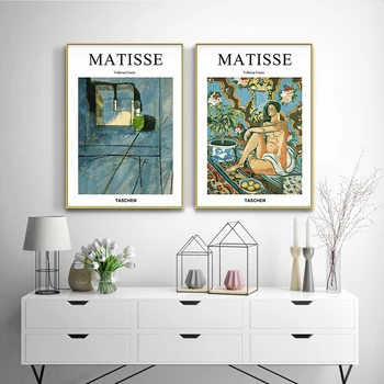 Henri Matisse Módny Dizajn Umenie Plagáty a Vytlačí Plátno, Maľovanie obrazov na Stenu pre Obývacia Izba Abstraktné Scenérie Domova