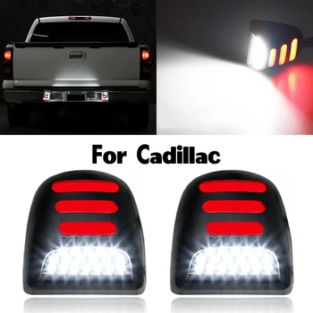 2ks LED pre Cadillac Escalade číslo Auta špz Svetlo asembly Červené Biele auto číslo lampa lighitng bez Chýb jasnejšie