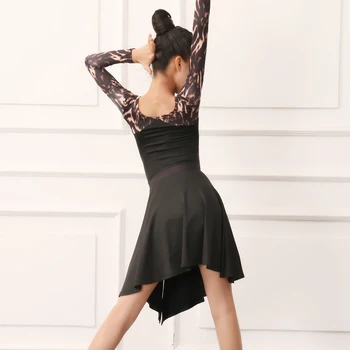 2020 latinské Tanečné Šaty detské Dievčatá Praxi Oblečenie Výkon Oblečenie latinskej Tanca Top Sukne Kostým Súťaž DQS3312