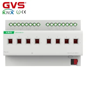 Smart Home GVS K-bus KNX/EIB KNX Prepínanie Servomotor 8 násobne 16A Prepínač Servomotor s Súčasnú Detekciu