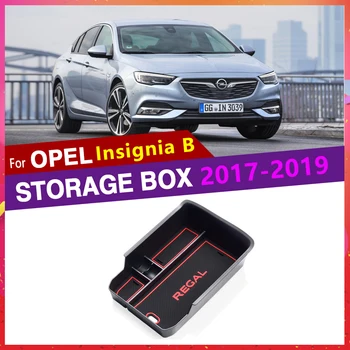 Auto Skladovanie Opierkou Box Tyding Zakladanie Držiteľ Organizátor pre Opel Insignia B 2017 2018 2019 Zásobník Styling Auto Príslušenstvo Tovaru