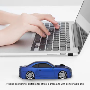 2.4 G Bezdrôtovú Automobilovú Myš USB Počítača Myší Auto Tvar 1000 DPI s LED Svetlo, Prijímač pre PC, Notebook pracovnej plochy notebooku MacBook Air
