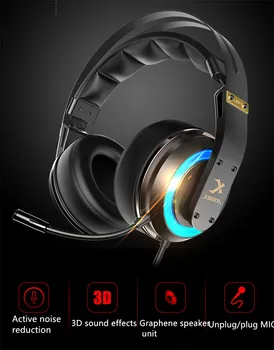 UNITOP Xiberia T19 Herné Slúchadlá Music Headset pre PC a PS4 Xbox Jednej Hre Bass Stereo Slúchadlá s Mikrofónom