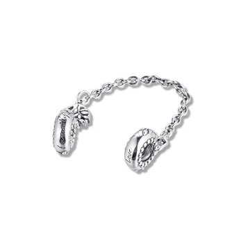 Srdce Rodinného Stromu Bezpečnosti Reťazca Charms Hodí Pandora Náramok Originál 925 Sterling Silver Kovové Korálky DIY Šperky Čo 2021 Nové