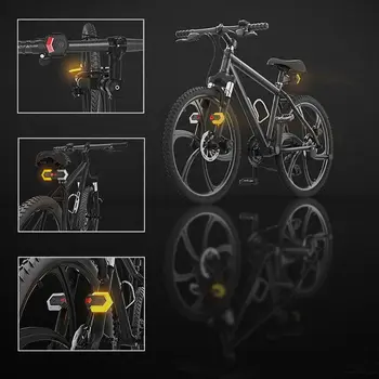 1 Nastavte Bicykli smerovku Predné, Zadné Svetlo Smart Bezdrôtové Diaľkové Ovládanie Bicykla koncových svetiel Cyklistické Bezpečnostné Výstražné LED zadné svetlo